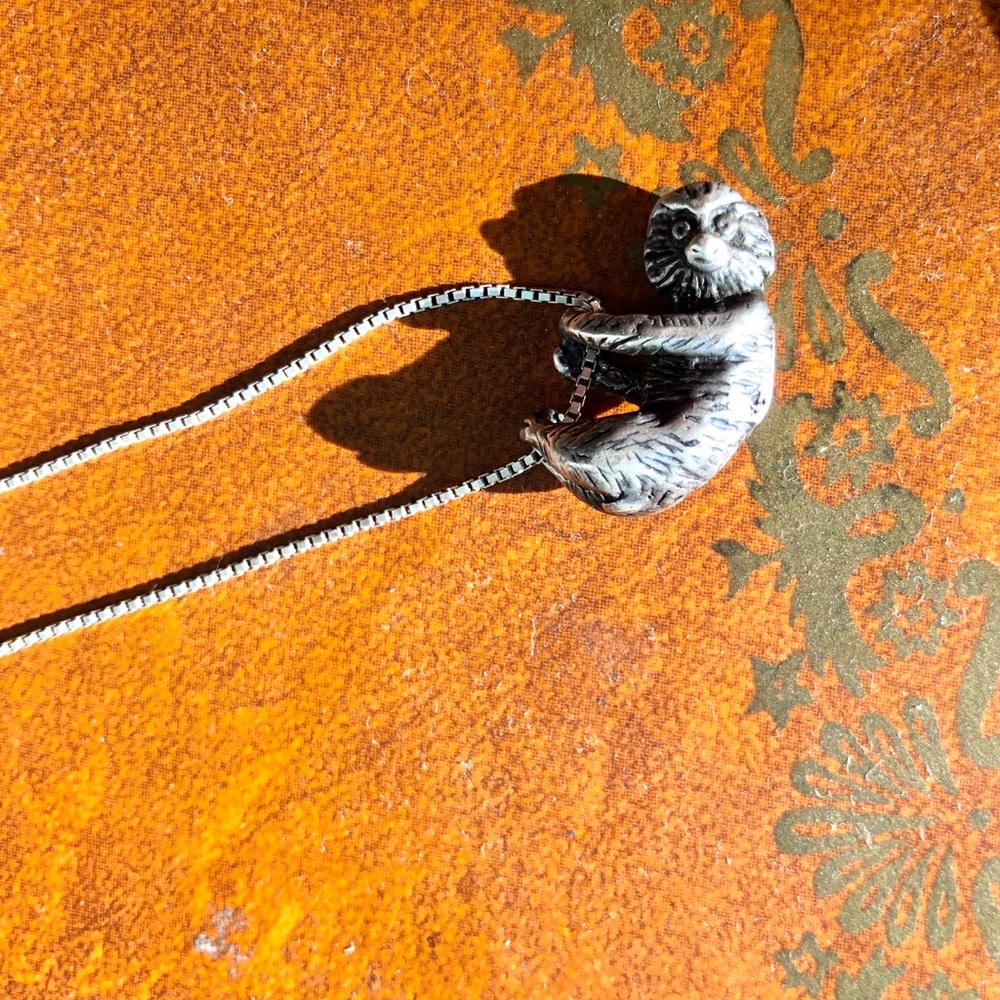 925 Silver Sloth on Chain